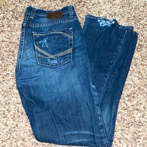 Mens Tyler Straight Buckle Jeans